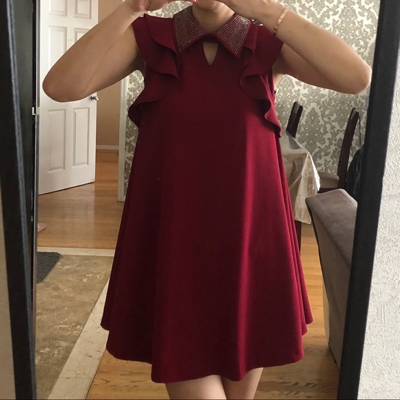 burgundy sun dresses